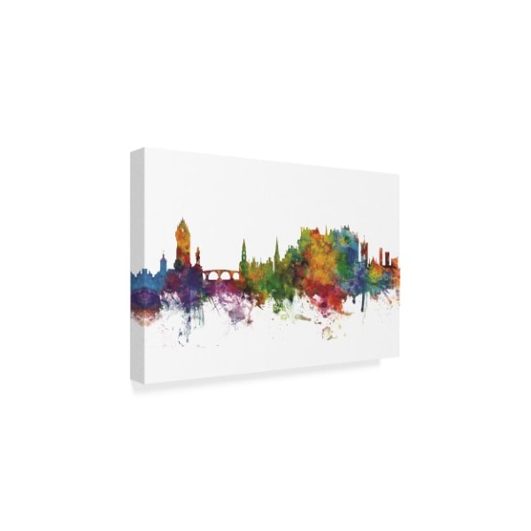 Michael Tompsett 'Stirling Scotland Skyline Ii' Canvas Art,16x24